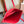 Celine 26 New Smiley Face Red Bag in Cowhide 276209