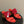 HM Lipari 70 Chunky Heeled Sandal Series Red in Suede 594330