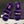 Hermes Giulia Kelly Buckle H-Slippers Purple in Wool 594326