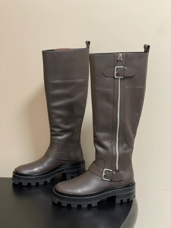 HM JAIME BOOT IN DARK BROWN CALFSKIN