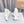 Loewe x on Angpao Couple Running Sneakers White Blue Nylon Calfskin 597426
