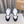 Loewe x on Angpao Couple Running Sneakers White Black Nylon Calfskin 597423