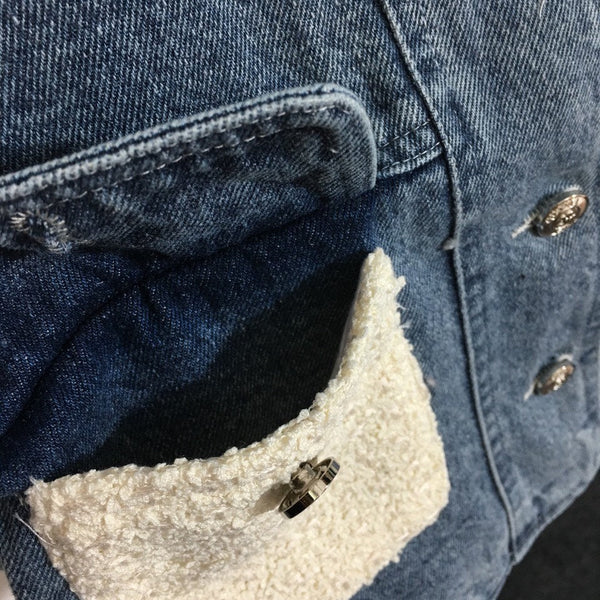 Chanel Chanel-style Vest Denim Jacket + Long-Sleeve Dress