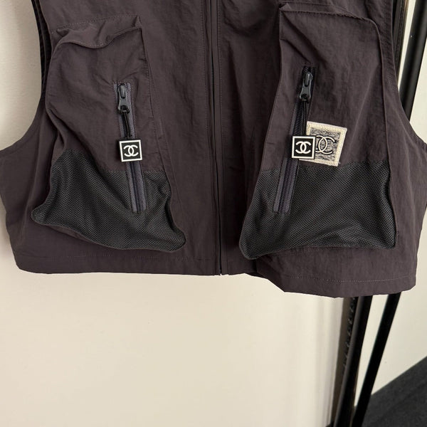 Chanel Sleeveless Hooded Workwear Vest