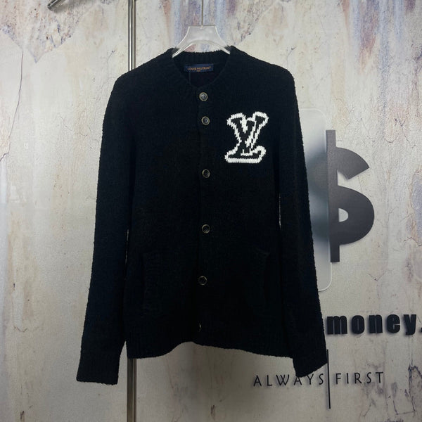 Louis Vuitton 26SS Thick Knit Jacquard Large Logo Knit Cardigan 494071