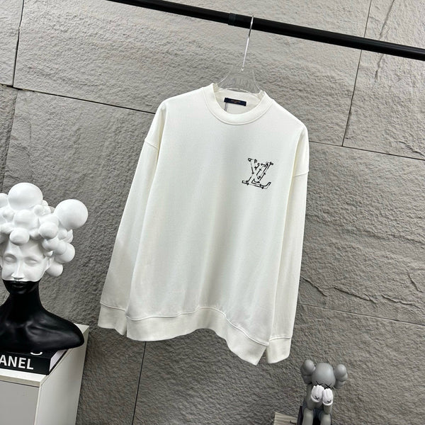 LV Long-Sleeve Crew Neck Sweatshirt 492257