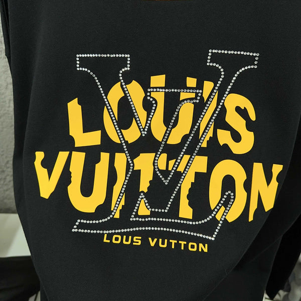 LV Long-Sleeve Crew Neck Sweatshirt 492249