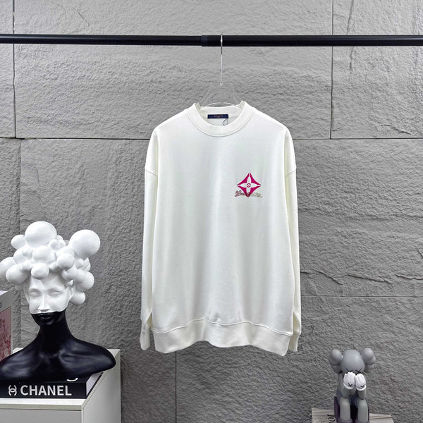 LV Long-Sleeve Crew Neck Sweatshirt 492241