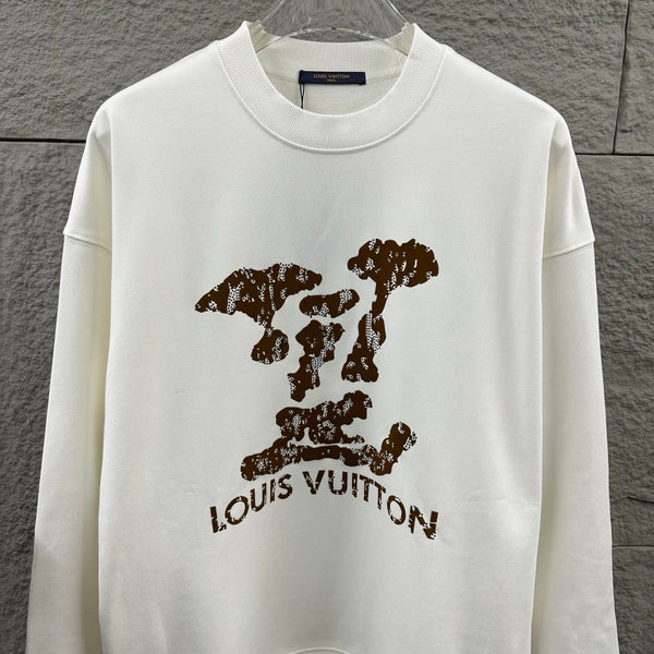 LV Long-Sleeve Crew Neck Sweatshirt 492237
