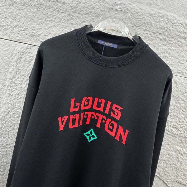 LV Long-Sleeve Crew Neck Sweatshirt 492215