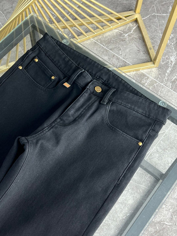 LV Fleece-lined and Thickened Jeans 492701