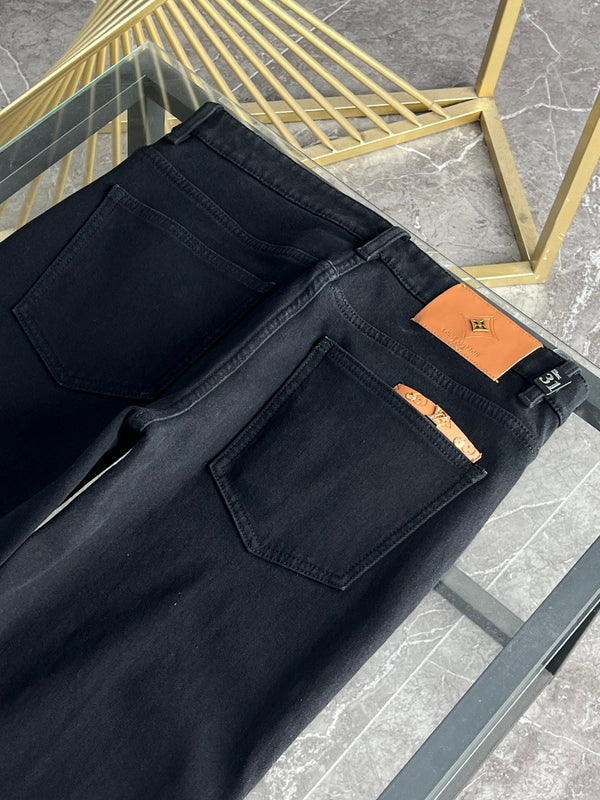 LV Fleece-lined and Thickened Jeans 492691