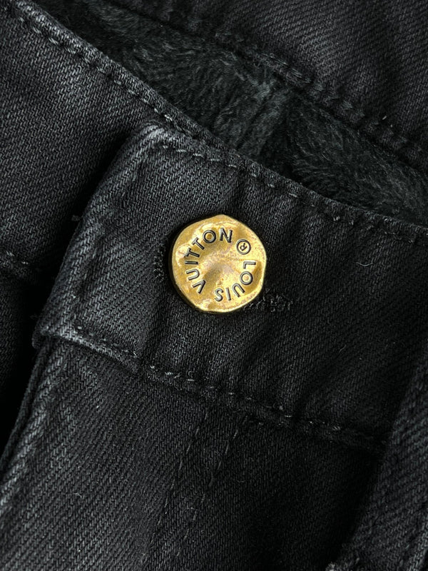 LV Fleece-lined and Thickened Jeans 492691
