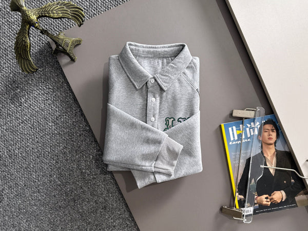 LV 25SS Lapel Sweatshirt Long Sleeve 494424
