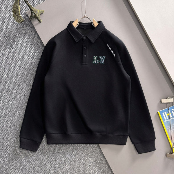 LV 25SS Lapel Sweatshirt Long Sleeve 494422