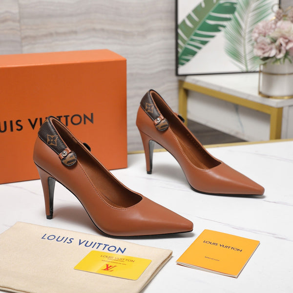 LV 26ss Legacy Pumps 95 Monogram Brown in Cowhide 600651