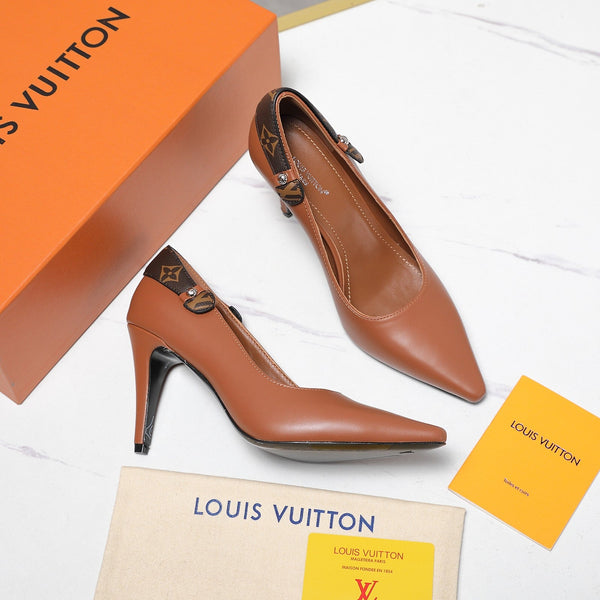 LV 26ss Legacy Pumps 95 Monogram Brown in Cowhide 600651