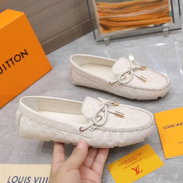 LV Gloria Loafer Off-White Cowhide 600748
