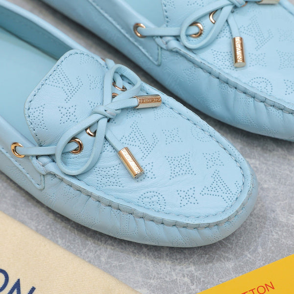 LV Gloria Loafer Light Blue Cowhide 600749