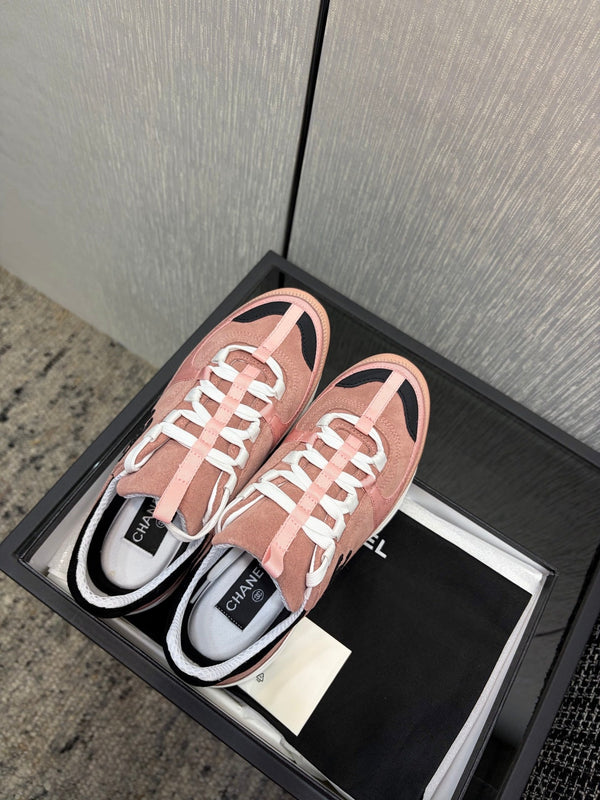 Chanel 26 Quilted Classic Sneaker Pink in Lambskin 602475