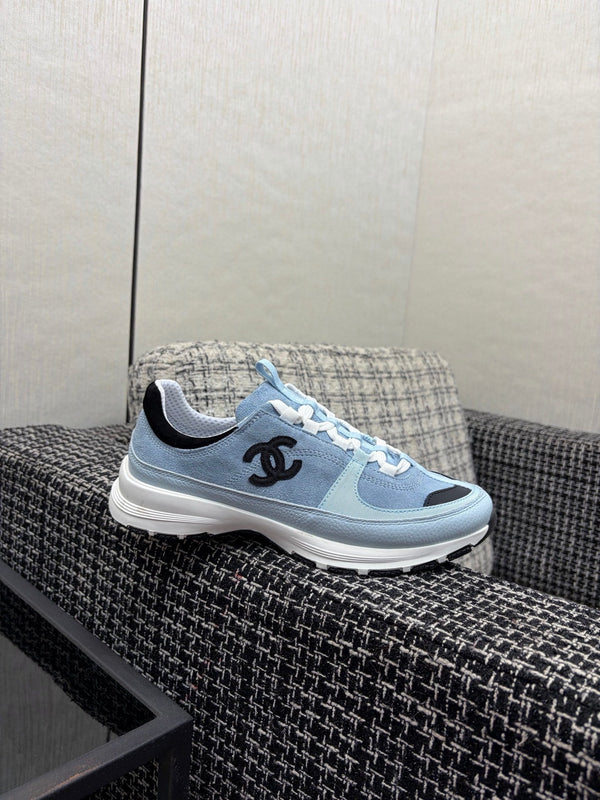 Chanel 26 Quilted Classic Sneaker Blue in Lambskin 602473