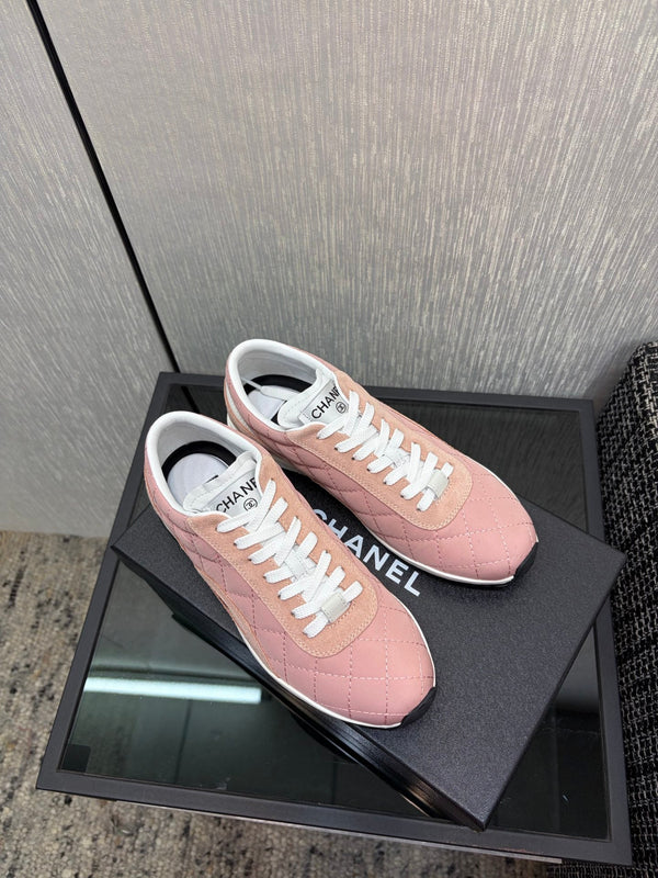 Chanel 26 Quilted Sneaker Pink in Lambskin 602470