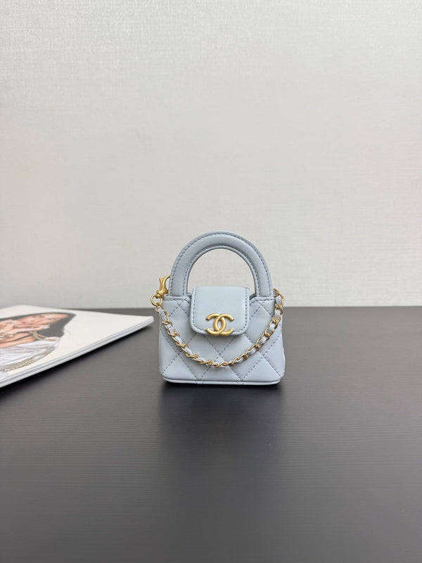 CC 26 Mini Kelly Bag 10 Blue in Sheepskin