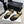 Chanel Square Toe Mary Jane Flats Black in Mesh fabric 602171