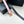 CC Women's Belt 3.0CM Pink Black Cowhide Red Buckle 616971