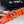 CC Women's Belt 3.0CM Orange Black Cowhide Red Buckle 616965