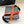 CC Women's Belt 3.0CM Orange Black Cowhide Red Buckle 616965