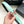 CC Women's Belt 3.0CM Mint Green Black Cowhide Red Buckle 616962