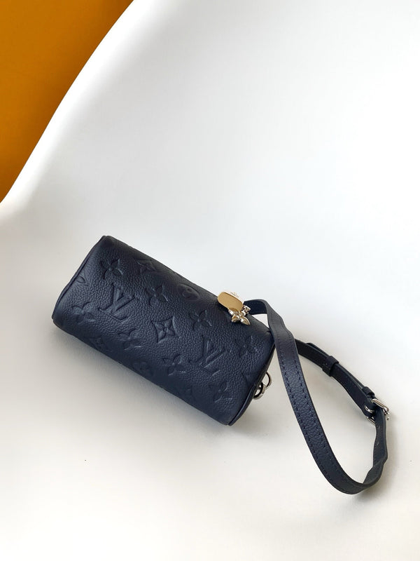LV M26510 Nano Speedy Bag 10 Pearl Blue Monogram in Leather 278115