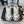 CC Sneaker White Silver Metallic in Cowhide 611669