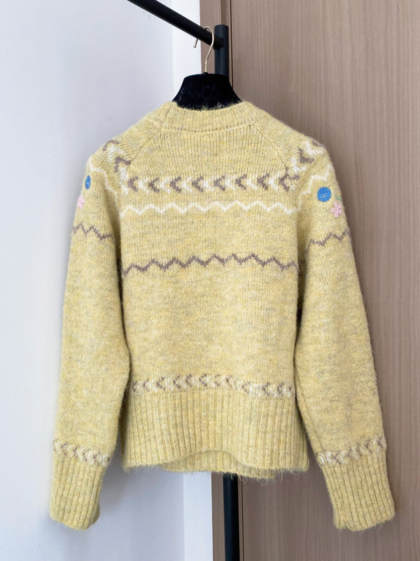CHANEL LONG-SLEEVE SHIRT LIGHT YELLOW 88240