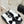 Chanel 26C Chain Bow Chunky Heel Sandals White Black in Cowhide 615990