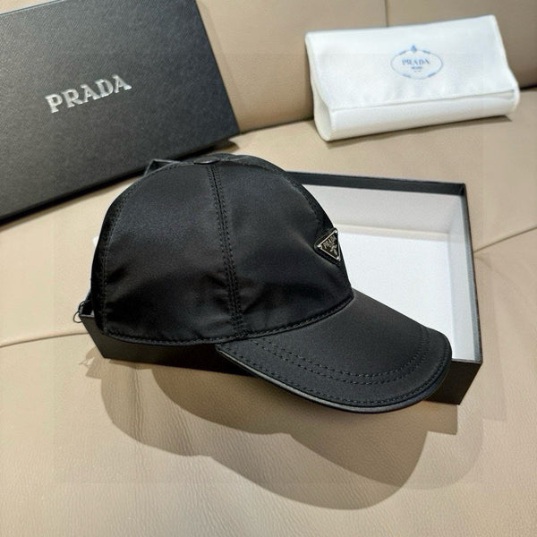 Prada Classic Baseball Cap Black in Oxford 125614