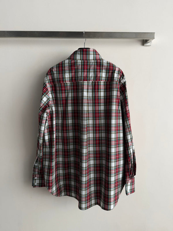 Celine 26SS  Plaid Shirt Red in Cotton 872705