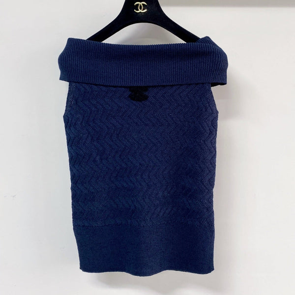 Chanel Vest Navy Blue in Wool 125461