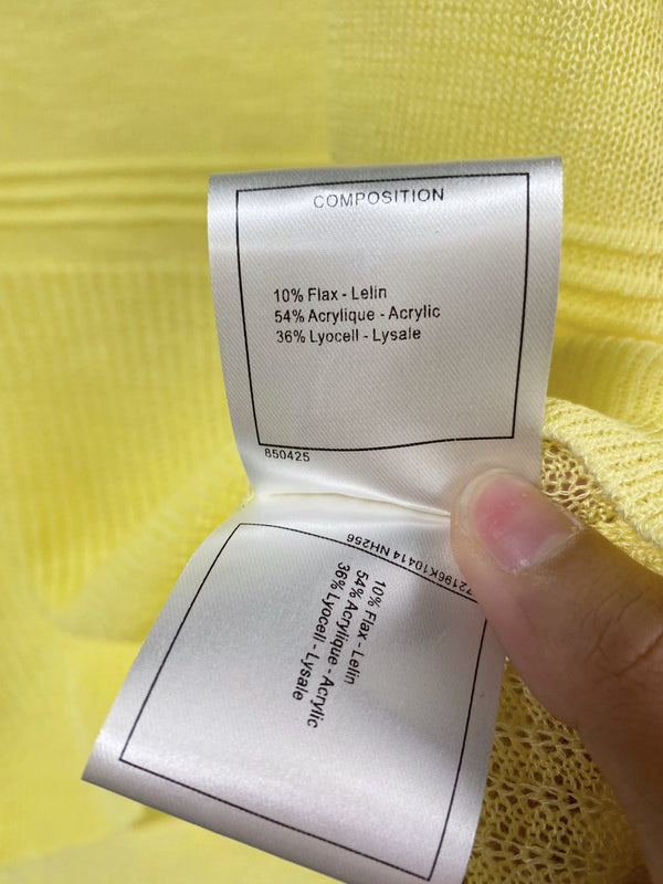 Chanel Short-Sleeve T-Shirt Yellow in Acrylic 125437