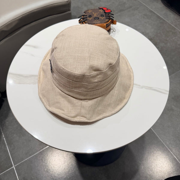 Chanel Style Fisherman Hat Cream in Cloth 192298
