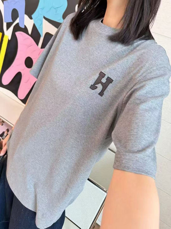 Hermes 26 Short-Sleeve T-Shirt Gray in Cotton 125005