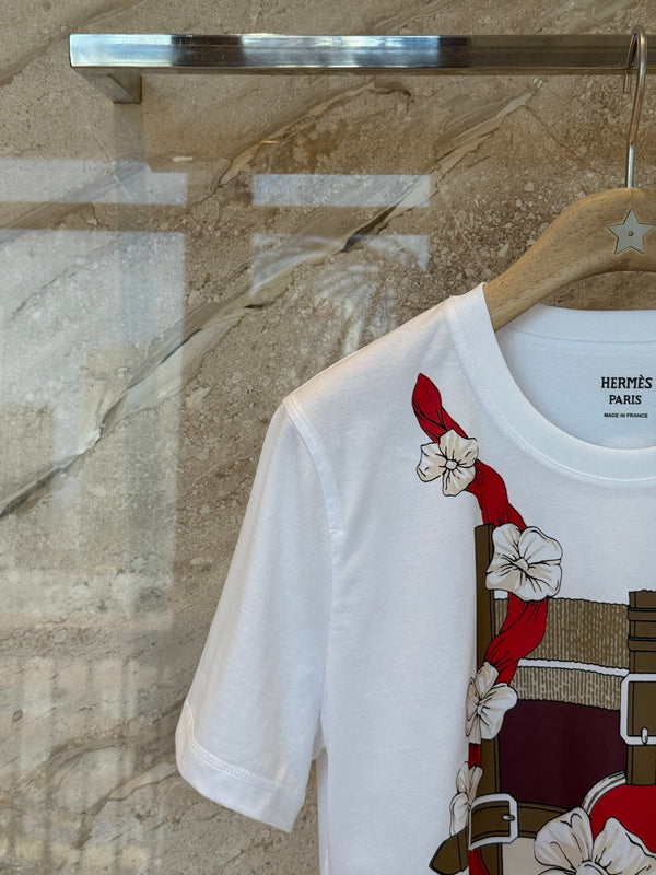 Hermes Short-sleeved T-shirt White in Cotton 974817