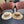 Chanel Beach Sun Hat Blue and White Floral Camel in Straw 197496