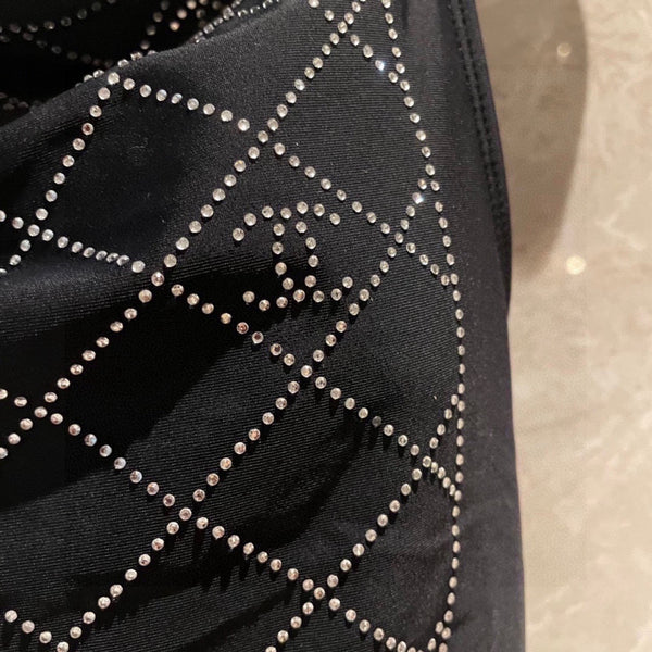 Chanel Onesie Swimsuit Black in Cotton 195169
