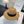 Celine Fedora Hat Camel Black in PP straw 197596