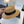 Celine Fedora Hat Camel Black in PP straw 197596