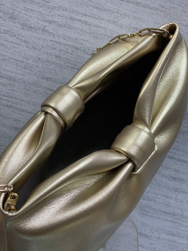 Dior 26 Bow Chain Bag in Gold Lambskin