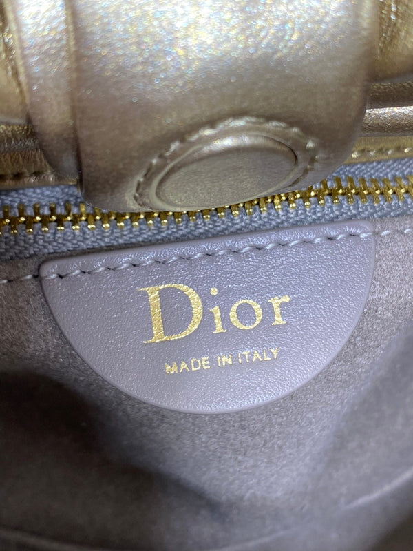Dior 26 Bow Chain Bag in Gold Lambskin