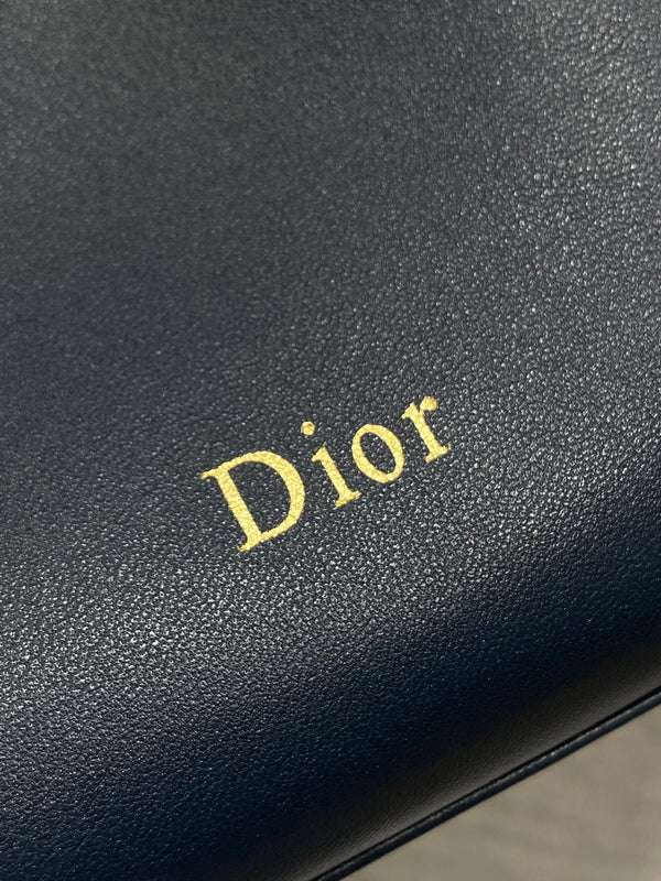 Dior 26 Bow Chain Bag in Navy Blue Lambskin